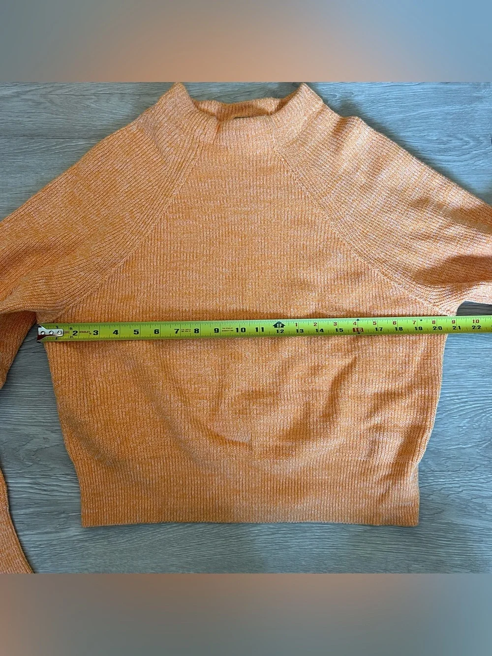 Free People Too Good Ribbed Knit Pullover Sweater Orange Zest Size M